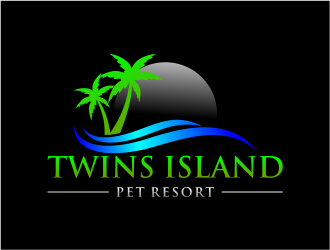 Twins Island Pet Resort logo design by cintoko