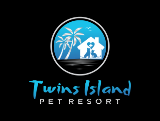 Twins Island Pet Resort logo design by cahyobragas