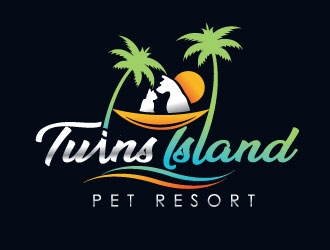 Twins Island Pet Resort logo design by REDCROW