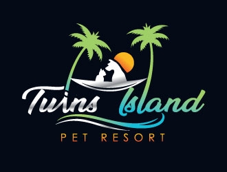 Twins Island Pet Resort logo design by REDCROW