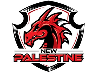 New Palestine Dragons logo design by shere