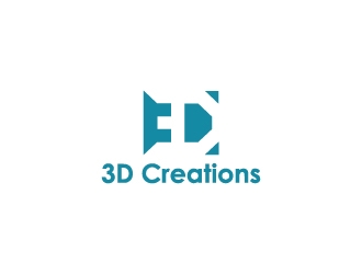 3D Creations logo design by bcendet
