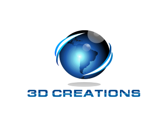 3D Creations logo design by coco