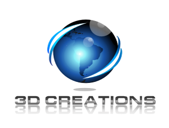 3D Creations logo design by coco