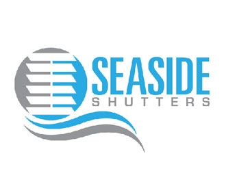 Seaside Shutters logo design by LucidSketch