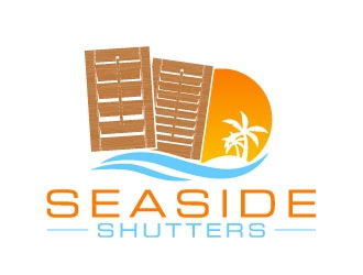 Seaside Shutters logo design by daywalker