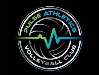 Pulse Athletics Volleyball Club  logo design by REDCROW