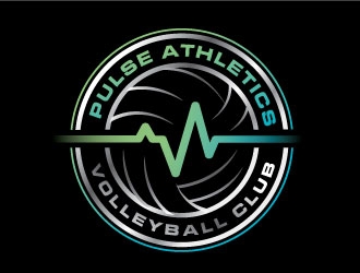 Pulse Athletics Volleyball Club  logo design by REDCROW