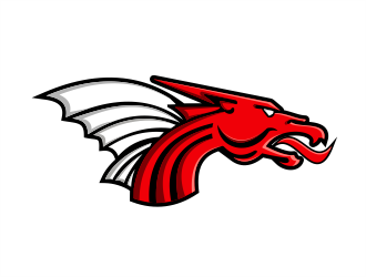 New Palestine Dragons logo design by evdesign