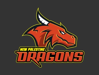 New Palestine Dragons logo design by jaize
