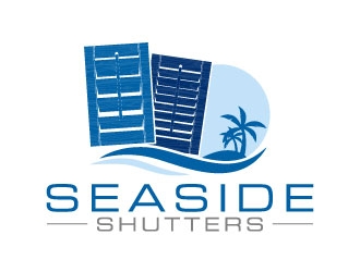 Seaside Shutters logo design by daywalker