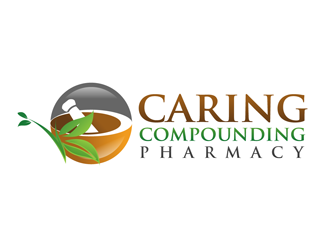 Caring Compounding Pharmacy logo design by enzidesign