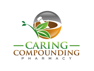 Caring Compounding Pharmacy logo design by enzidesign