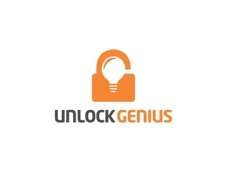 Unlock Genius logo design by fornarel