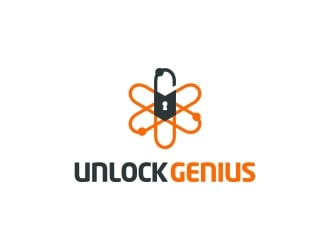 Unlock Genius logo design by fornarel
