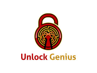 Unlock Genius logo design by SmartTaste