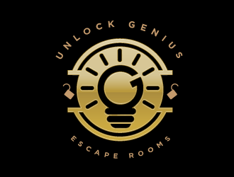 Unlock Genius logo design by mob1900