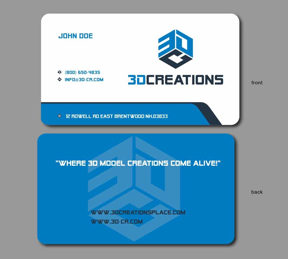 3D Creations logo design by SOLARFLARE