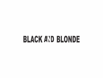 Black and Blonde logo design by haidar