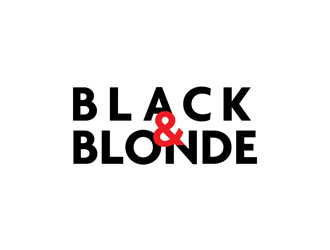 Black and Blonde logo design by logolady