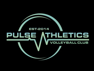 Pulse Athletics Volleyball Club  logo design by shere