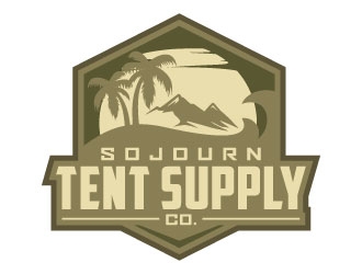 Sojourn Tent Supply Co. logo design by daywalker