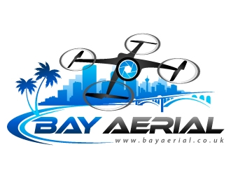 Bay Aerial / www.bayaerial.co.uk logo design by aRBy