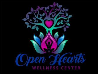 Open Hearts Wellness Center logo design by Dawnxisoul393