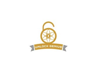 Unlock Genius logo design by DuckOn