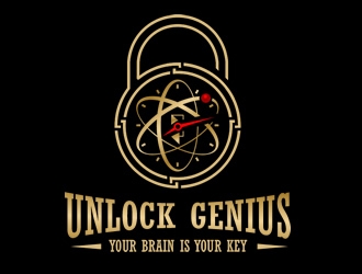 Unlock Genius logo design by Coolwanz
