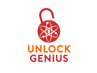Unlock Genius logo design by serprimero