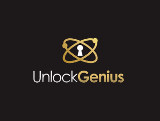 Unlock Genius logo design by YONK
