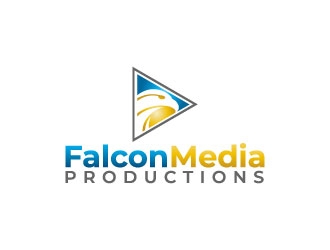 Falcon Media Productions logo design by pixalrahul