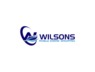 Wilsons mobile shrink wrapping  logo design by BintangDesign