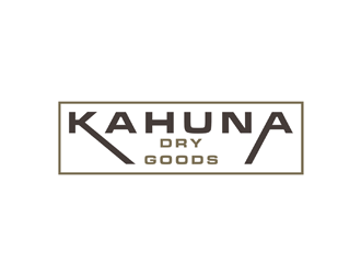Kahuna Dry Goods logo design by johana