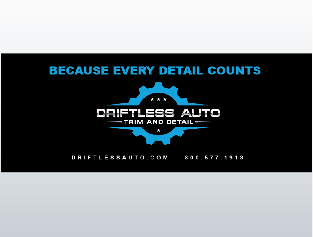 Driftless Auto Trim and Detail logo design by BeDesign