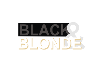 Black and Blonde logo design by coco