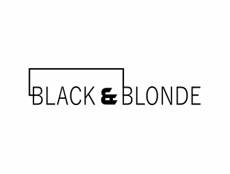 Black and Blonde logo design by Kopiireng