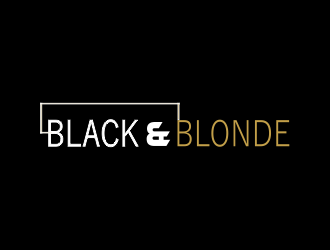 Black and Blonde logo design by Kopiireng