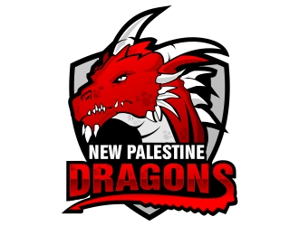 New Palestine Dragons logo design by xteel