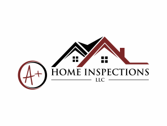 A+ (or A plus)  Home Inspections LLC logo design by haidar