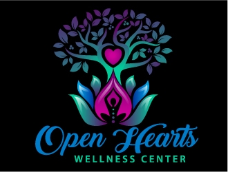Open Hearts Wellness Center logo design by Dawnxisoul393