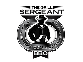The Grill Sergeant BBQ logo design by DreamLogoDesign