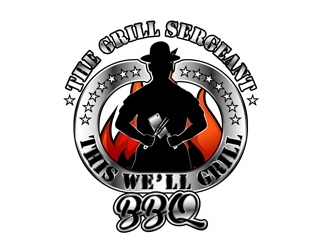 The Grill Sergeant BBQ logo design by DreamLogoDesign