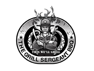 The Grill Sergeant BBQ logo design by DreamLogoDesign