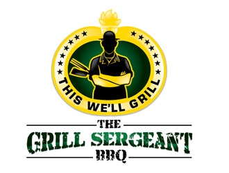 The Grill Sergeant BBQ logo design by shere