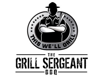 The Grill Sergeant BBQ logo design by shere