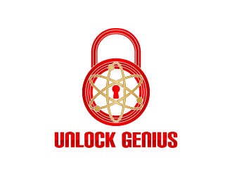 Unlock Genius logo design by fastsev