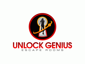 Unlock Genius logo design by lestatic22