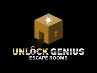 Unlock Genius logo design by MarkindDesign